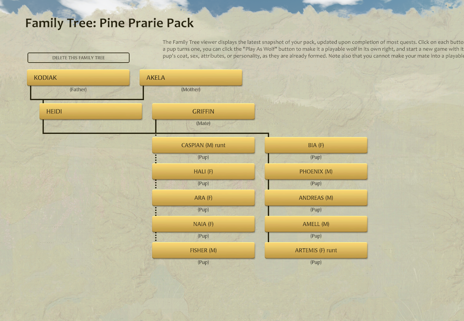 Pine Prairie Family Tree